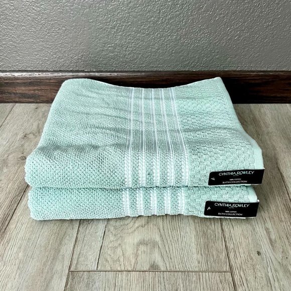 Cynthia Rowley Bath 2 Pc Cynthia Rowley Light Mint Green Bath Towel